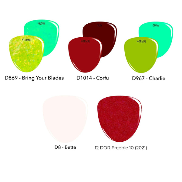 Dip Powder Grinchmas 5 Color Dip Powder Set