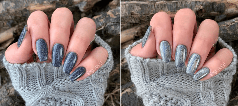 Dip Powder HC5 Dreamer Gray Glitter Dip Powder 0.5 oz jar