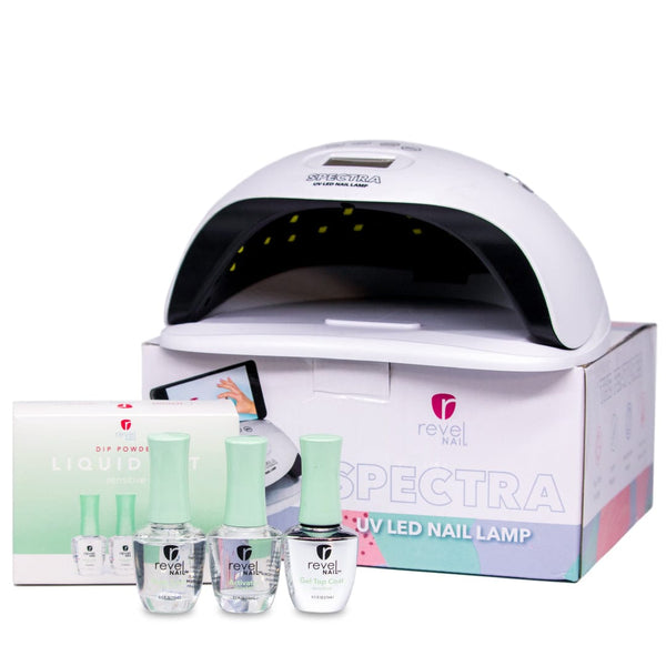 Dip Powder Liquids Sensitive Dip Powder Liquid Set + Nail Lamp Bundle