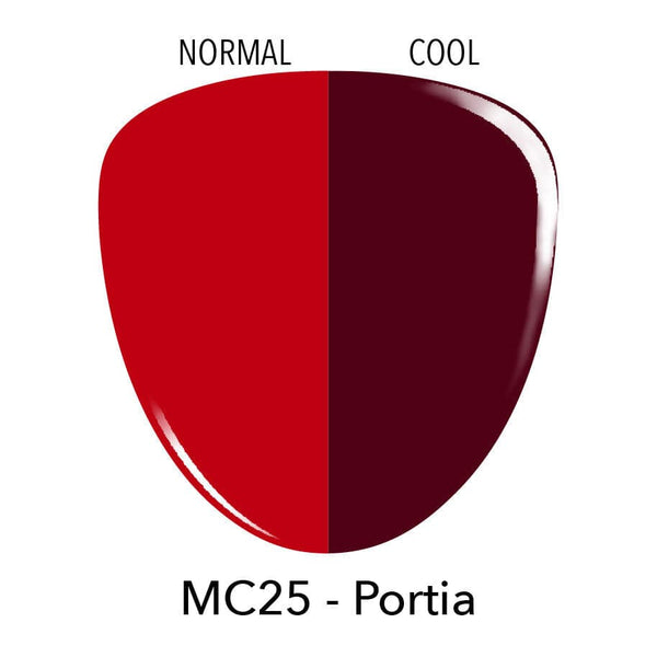 Dip Powder MC25 Portia Red Crème Dip Powder