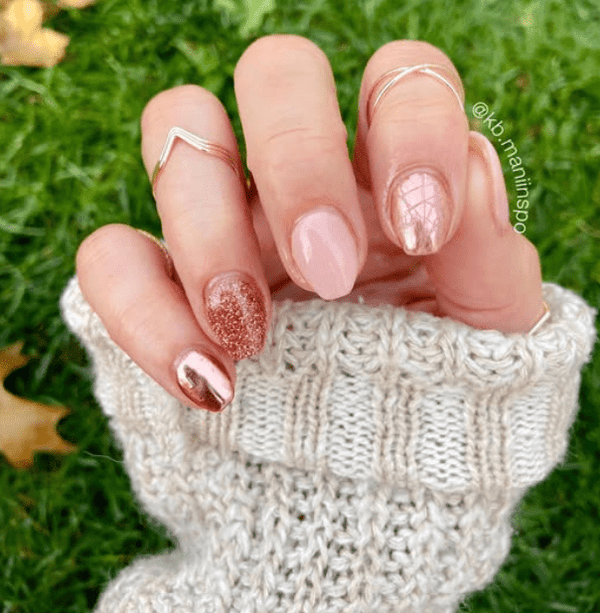 MR5 Crown Rose Gold Glitter Dip Powder – Revel Nail