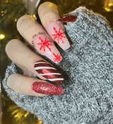 Dip Powder MR6 Supreme Red Glitter Dip Powder