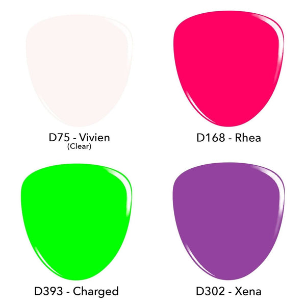 Dip Powder Need for Neons | Four Color Dip Powder Starter Kit