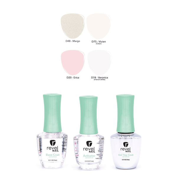 Dip Powder Sensitive Liquid Dip Powder Starter Kit - Fabulous in French