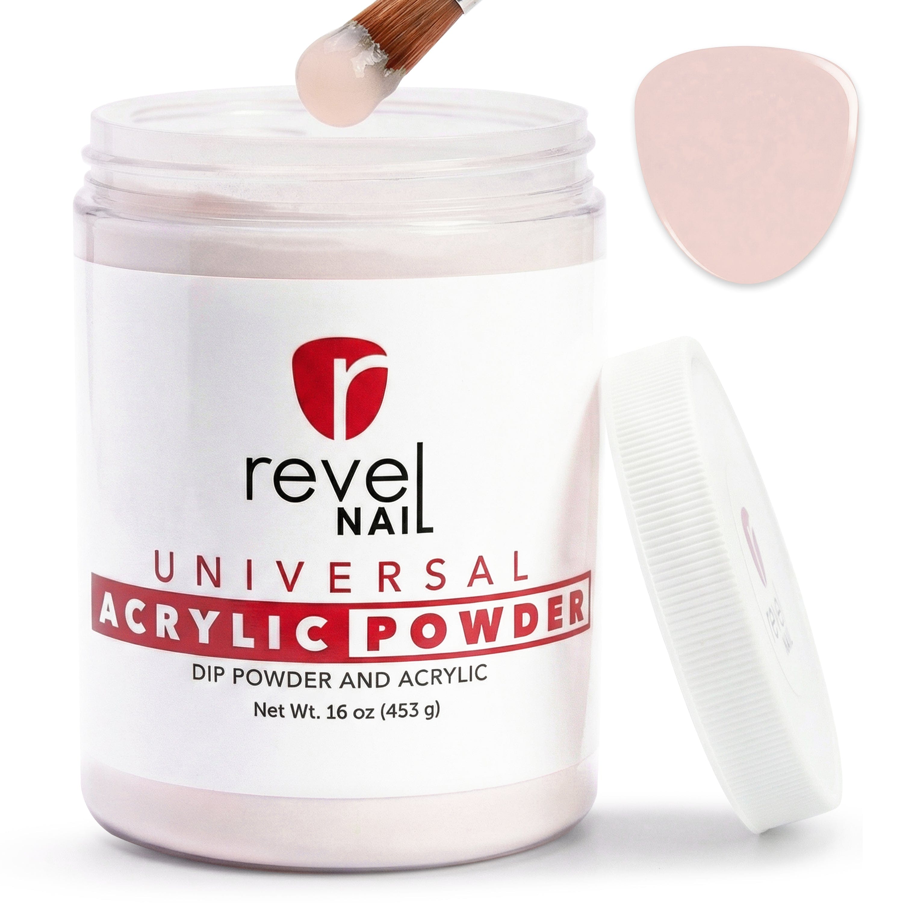 Universal Acrylic Powder - Cool Pink - 16 oz Jar – Revel Nail