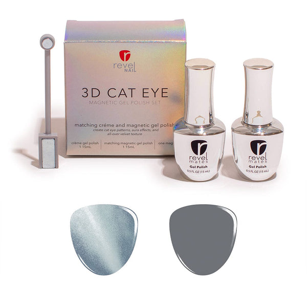Gel Polish Denim Dreams 3D Cat Eye Magnetic Gel Polish Duo
