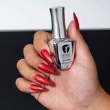 Gel Polish G1055 Crisp Amaryllis Red Shimmer Gel Polish