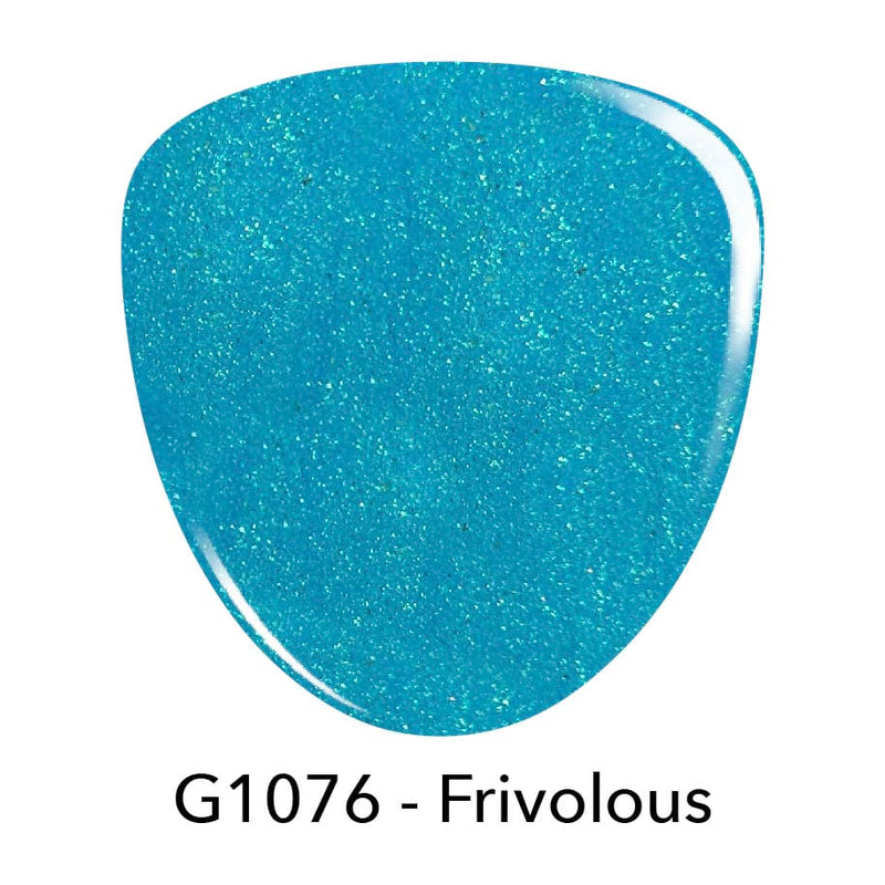 Gel Polish G1076 Frivolous Blue Shimmer Gel Polish