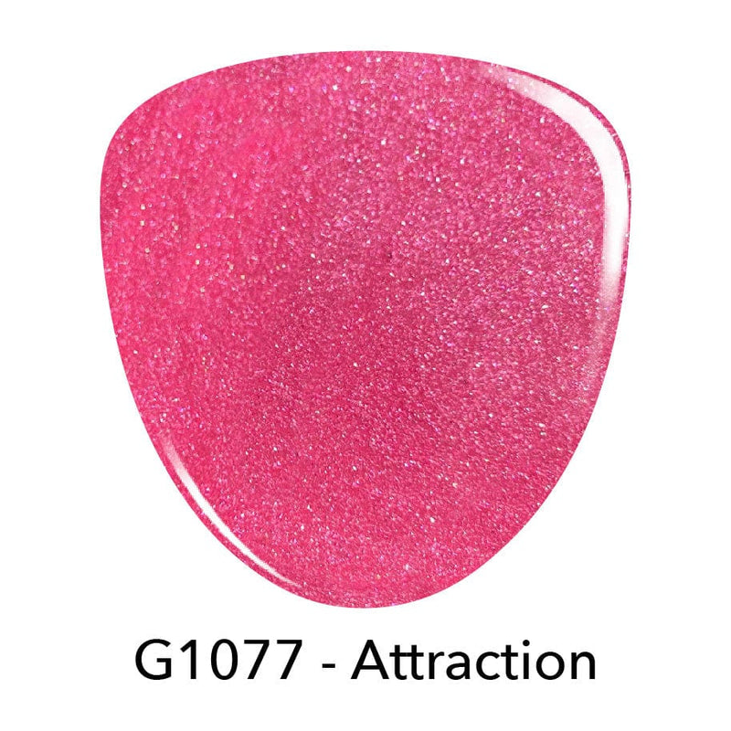 Gel Polish G1077 Attraction Pink Shimmer Gel Polish