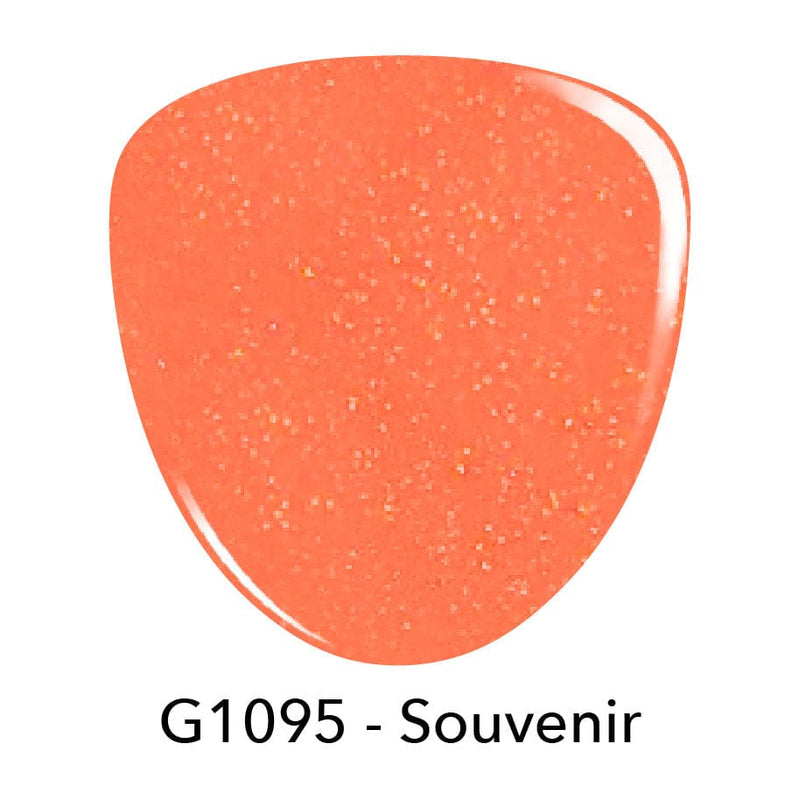 Gel Polish G1095 Souvenir Orange Glitter Gel Polish