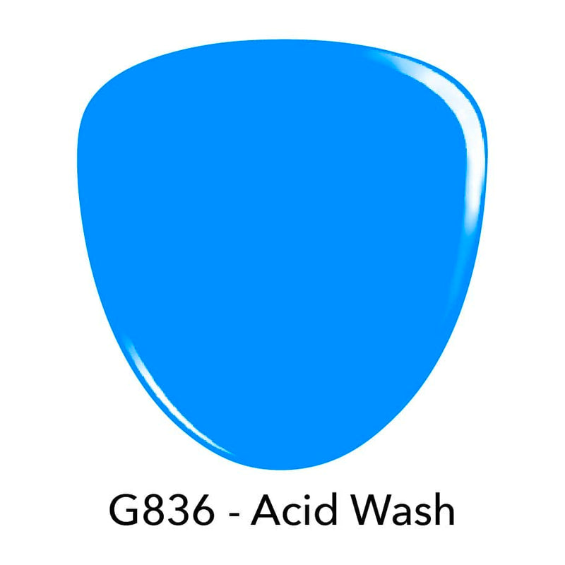 Gel Polish G836 Acid Wash Blue Creme Gel Polish