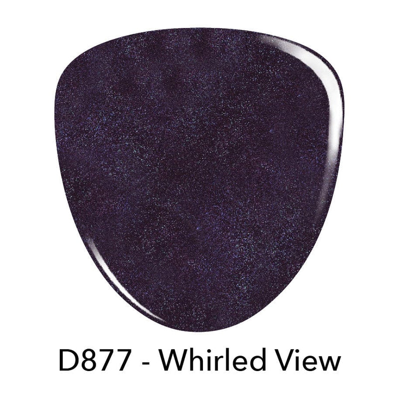 Gel Polish G877 Whirled View Purple Chrome Gel Polish