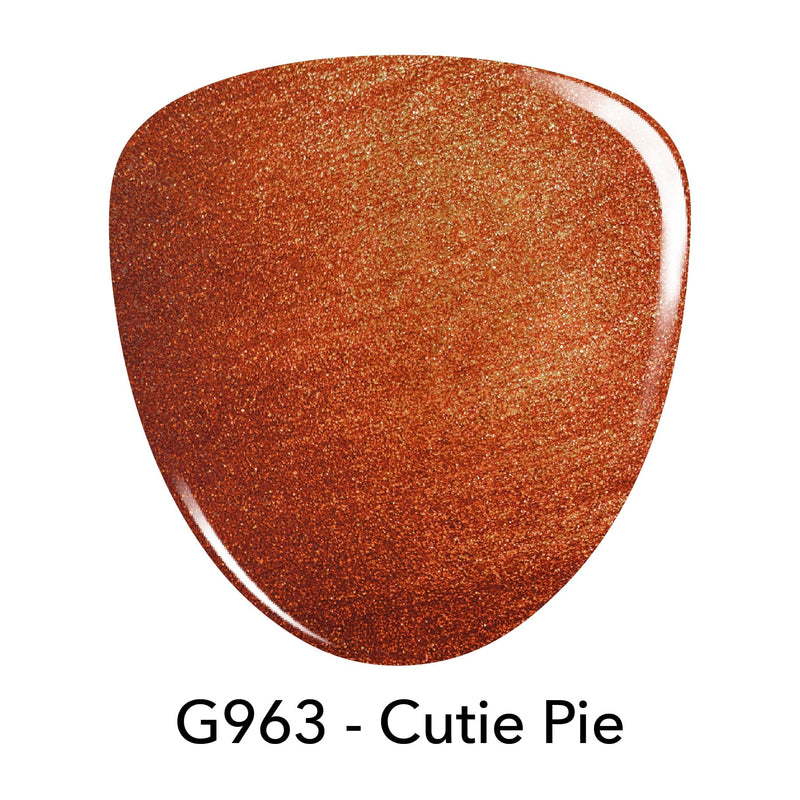 Gel Polish G963 Cutie Pie Orange Shimmer Gel Polish