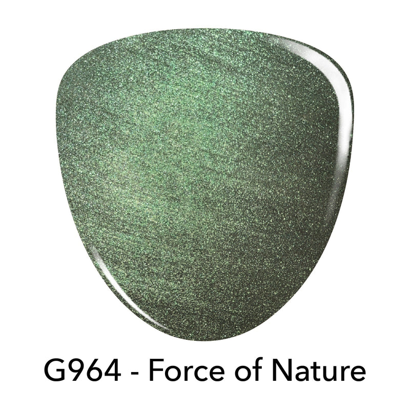 Gel Polish G964 Force of Nature Green Shimmer Gel Polish
