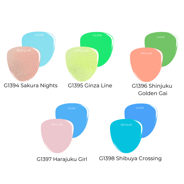 Gel Polish Tokyo After Dark | Glow in the Dark Gel Polish Set