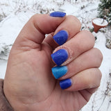 GC10 Glimmer Blue Glitter Dip Powder