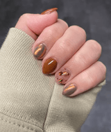 Nail Accessories Bronze Liquid Chrome Effect