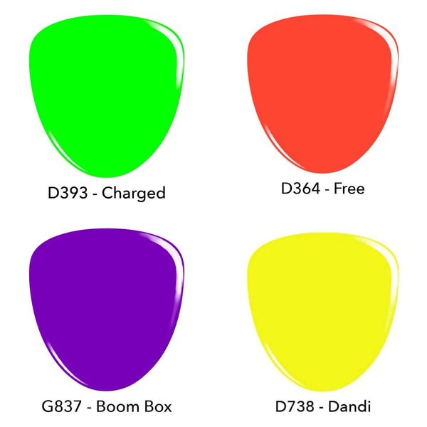 Neon Brights 4 Color Gel Polish Starter Kit