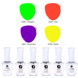 Neon Brights 4 Color Gel Polish Starter Kit