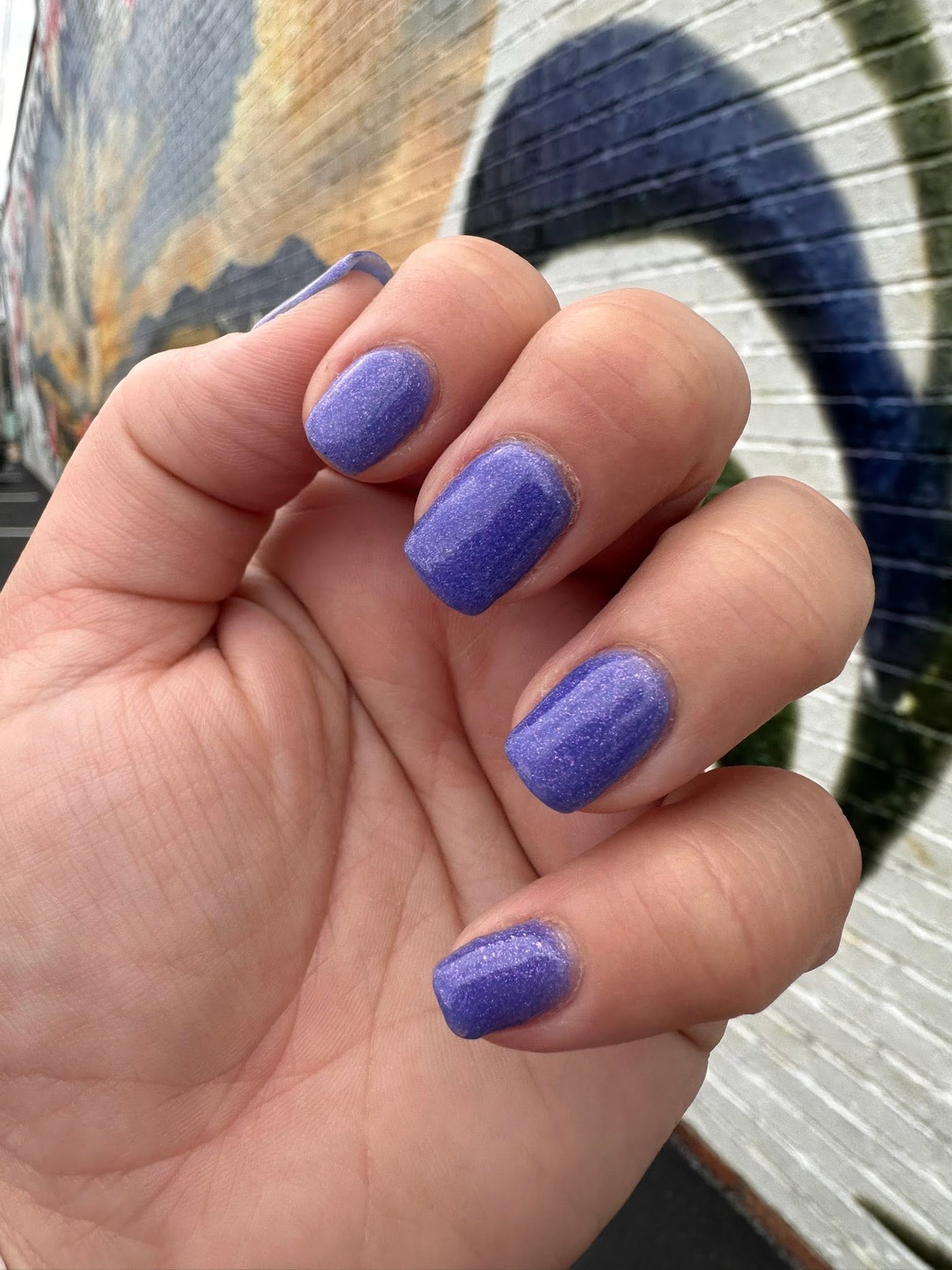 D689 Peri | Sassy Purple Shimmer Dip Powder – Revel Nail