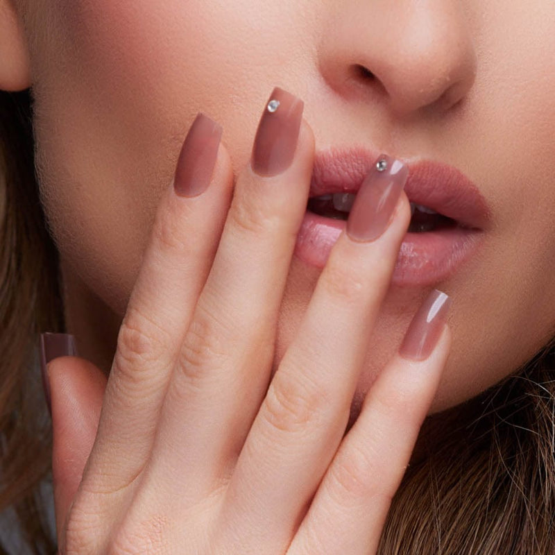 Valentine's Day Press on nails Medium Length Fake Nails Acrylic French |  BeautyBigBang