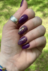 Retired D357 Raven Purple Crème Dip Powder 0.5 oz jar