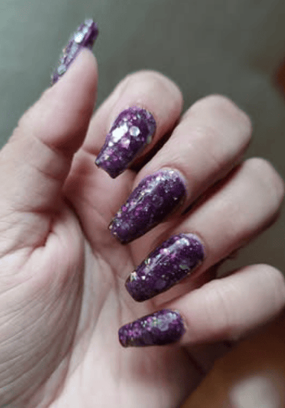D448 Amethyst (TT7) Purple Glitter Dip Powder – Revel Nail