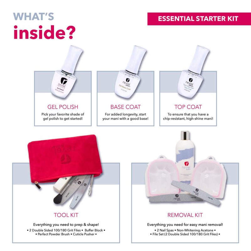 Starter Kits D723 Rosebud Essential Gel Polish Starter Kit