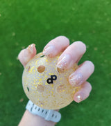 D479 Stolen Gold Glitter Dip Powder
