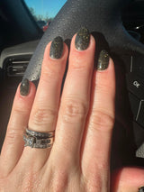 D849 Twilight Glimmer Green Glitter Dip Powder