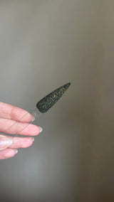 D849 Twilight Glimmer Green Glitter Dip Powder