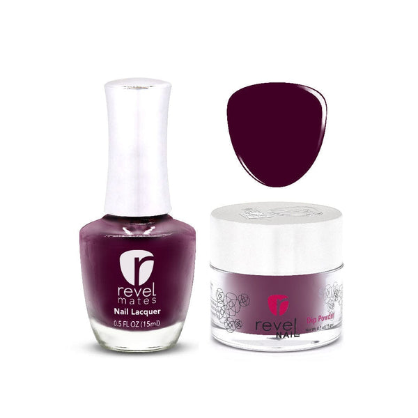 Dip Powder and Nail Polish Set Lacquer Polish + Dip Set | D547 Elderberry