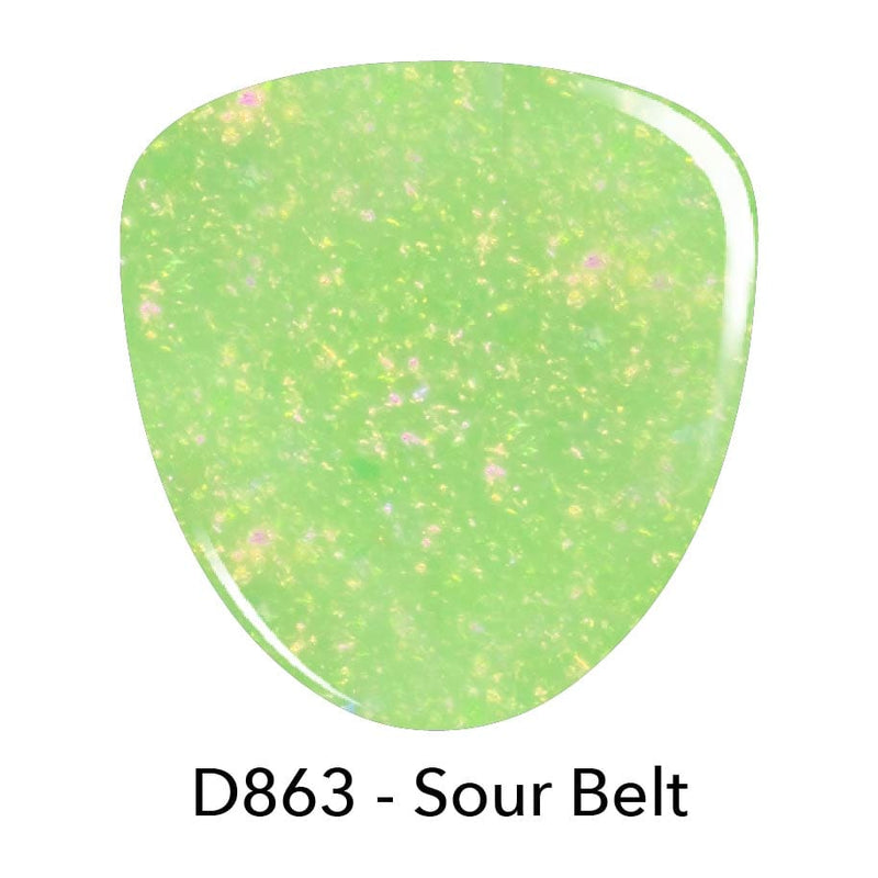 Dip Powder D863 Sour Belt Green Flake Dip Powder