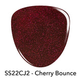 Revel Nail Dip Powder Cherry Bounce Red Glitter Dip Powder