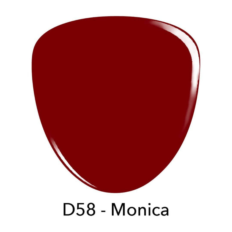 D58 Monica Red Creme Dip Powder