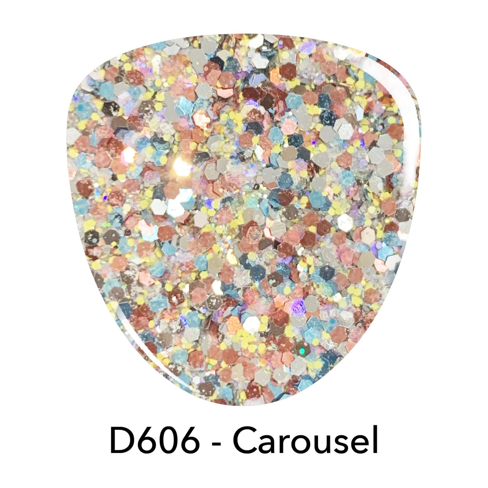 D606 Carousel Multi Glitter Dip Powder – Revel Nail