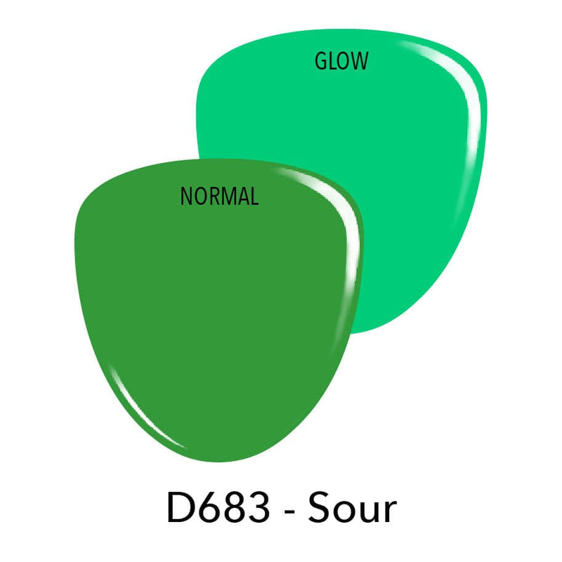 Glow in the Dark Nails D683 Sour