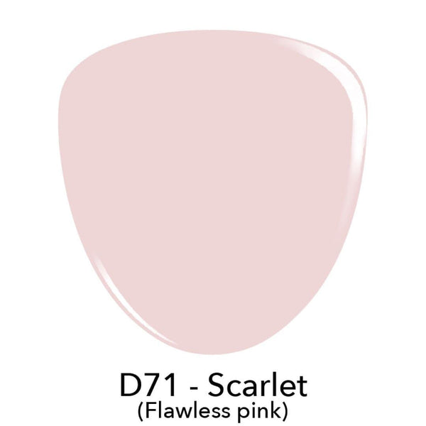 Revel Nail Dip Powder D71 Scarlett (Flawless Pink)