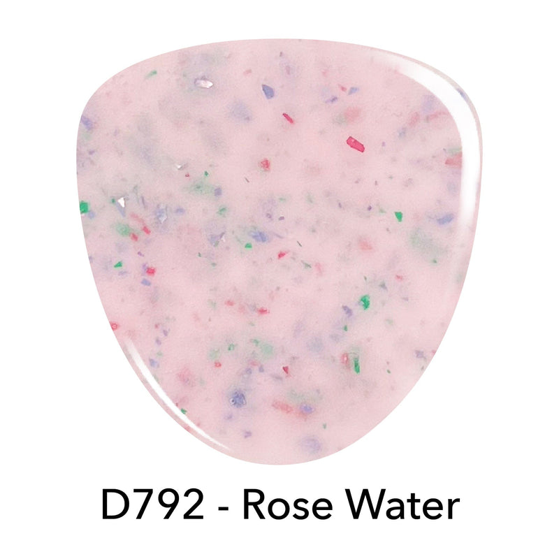 Revel Nail Dip Powder D792 Rose Water Pink Flake Gel Polish