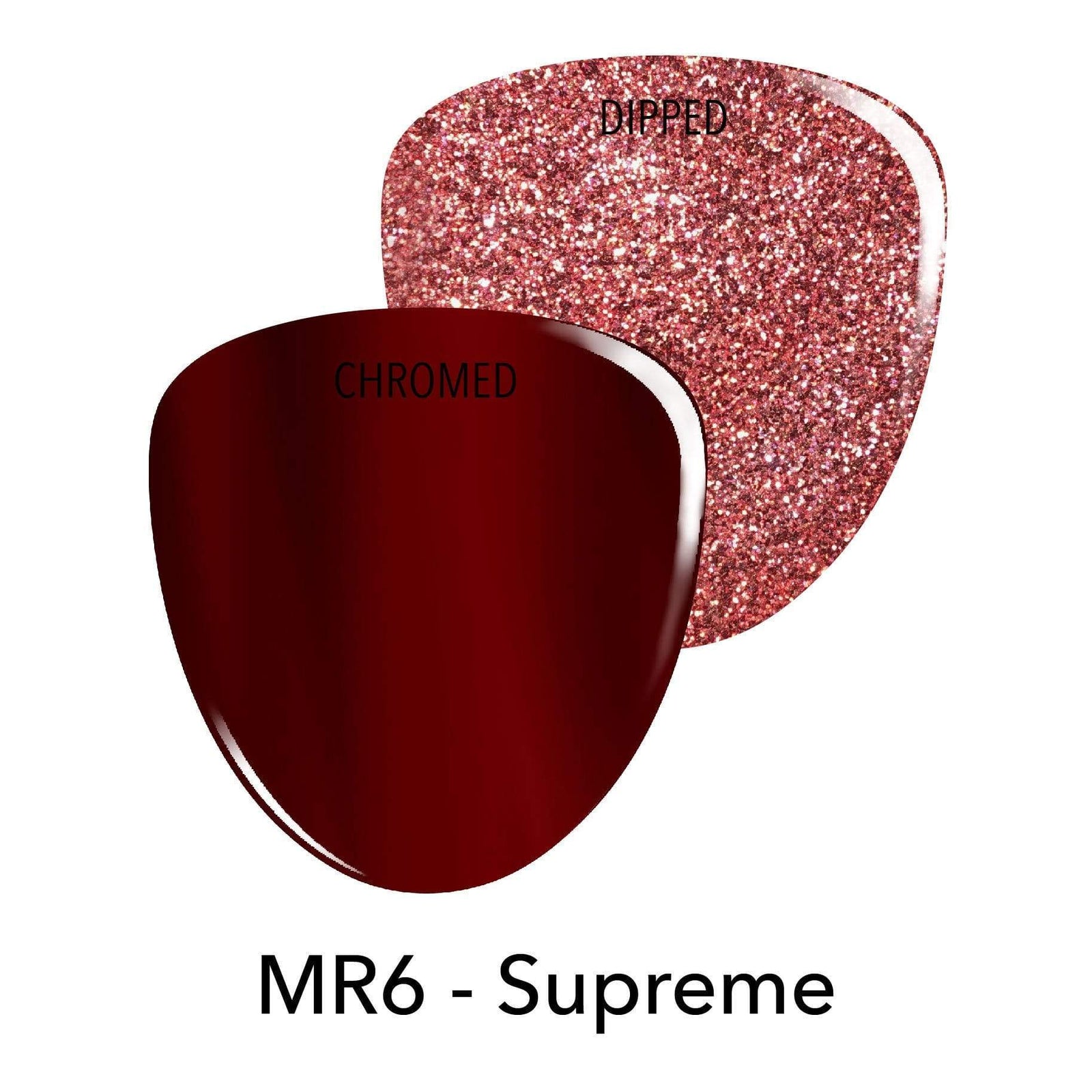 MR6 Supreme Red Glitter Dip Powder – Revel Nail