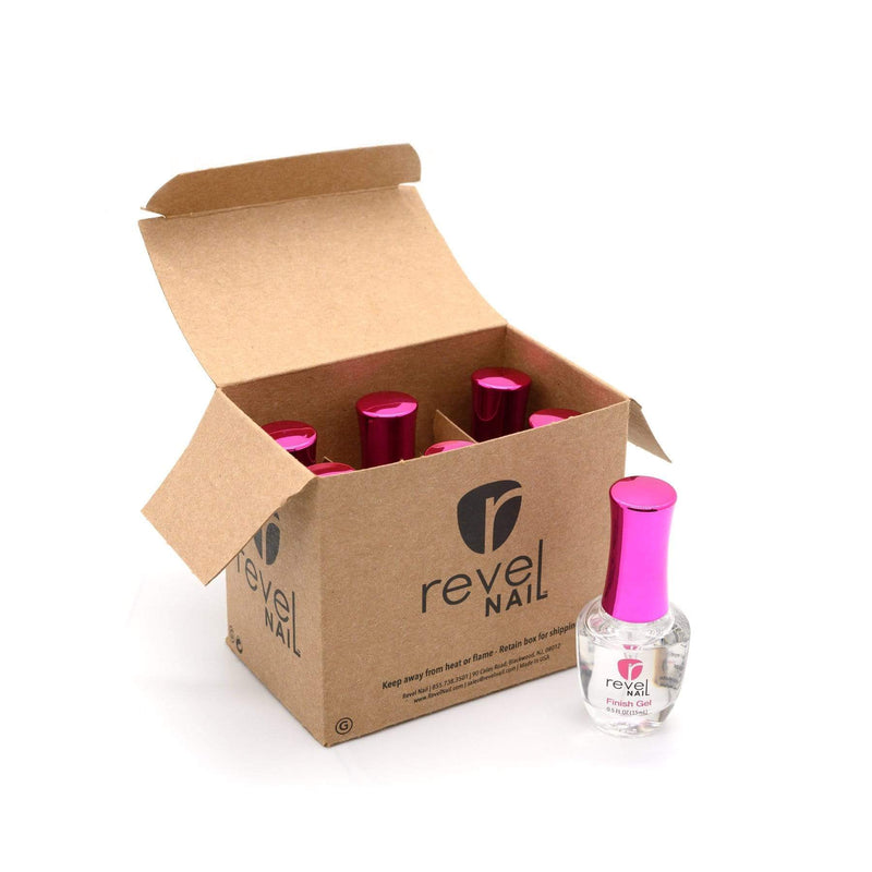 Revel Nail Dip Powder Pro Pack | Step 3 - Finish Gel (6 count)