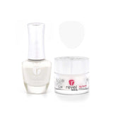 Revel Nail Dip Powder Revel Mates Lacquer Lacquer Polish + Dip Set | D74 Veronica (French White)